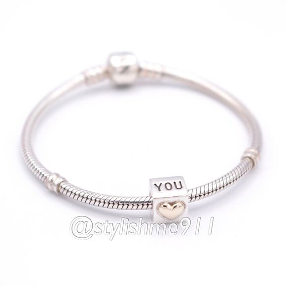 Authentic PANDORA I Love You Charm with 14K Gold - 790200 - Picture 5 of 10